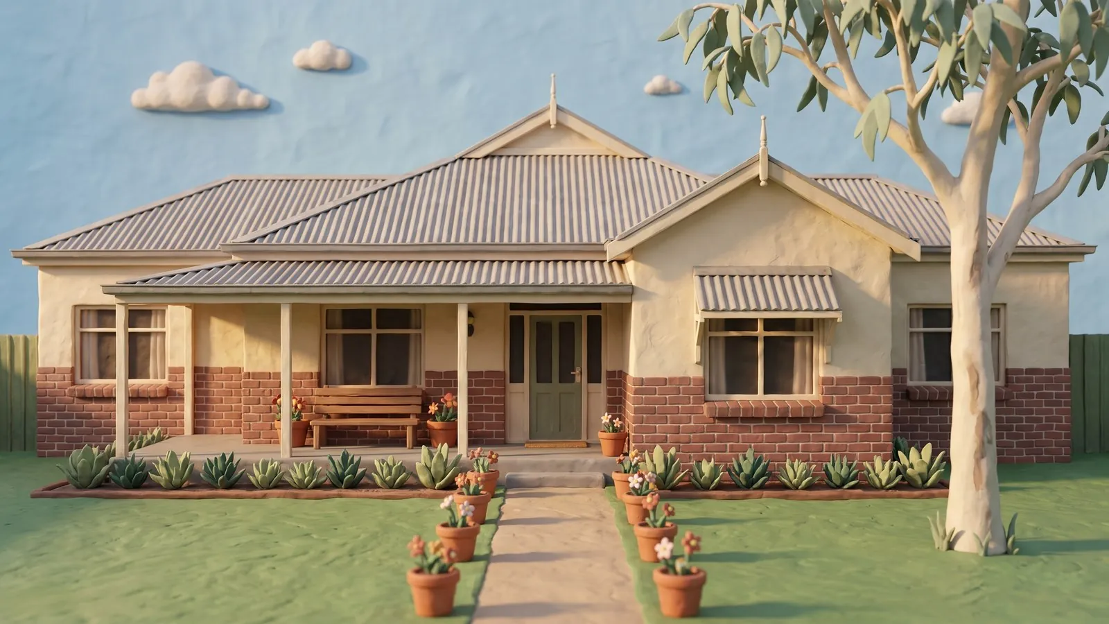 Illustration of an Australian aged-care home. No photograph of Uniting Eabrai Weston ACT yet.